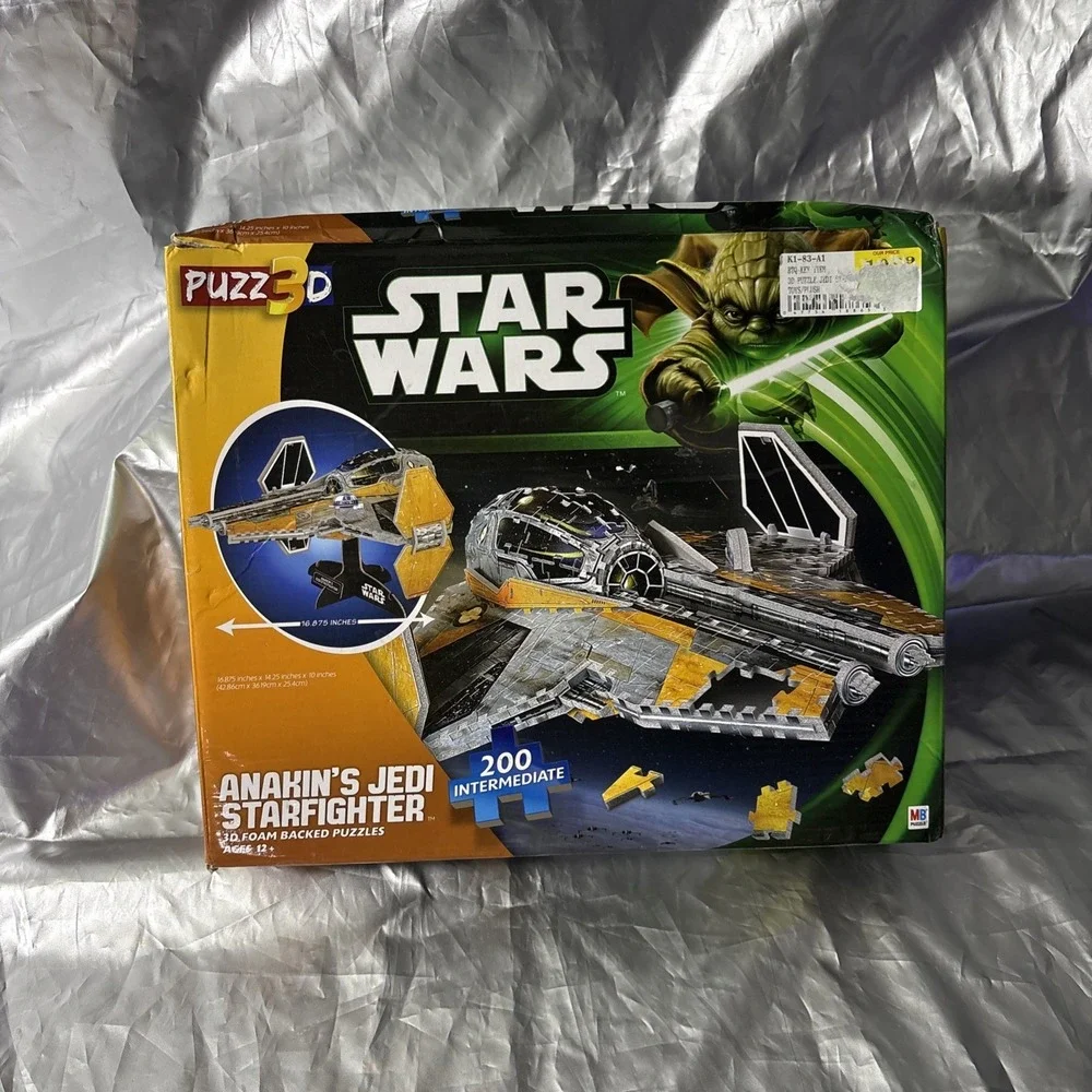 Star Wars Puzz3D Anakin's‎ Jedi Starfighter Foam Backed Puzzle Milton Bradley